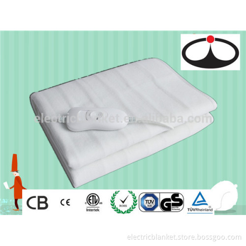 2014 fashion infrared white color polyester electric blanket